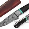 Forged Damascus Steel Skinning Knife