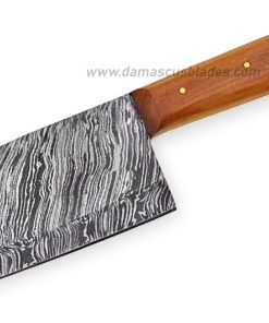 Damascus Serbian chef knife