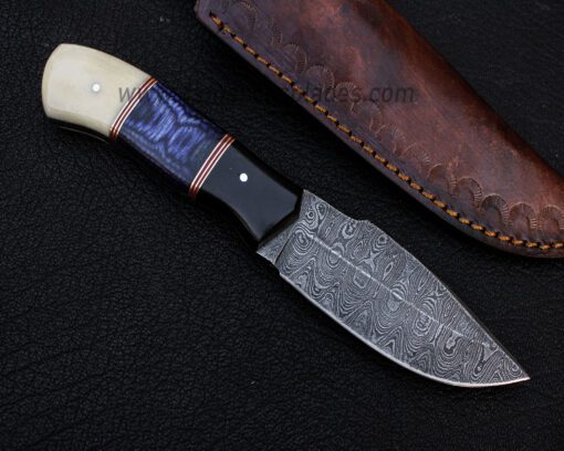 damascus hunting knife