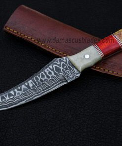 hunting knife damascus steel