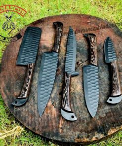 custom handmade full tang kitchen knives