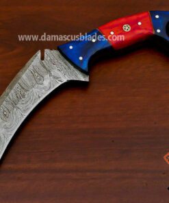 tactical damascus karambit knife