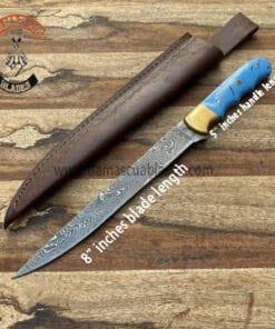 Handmade Damascus fillet knife