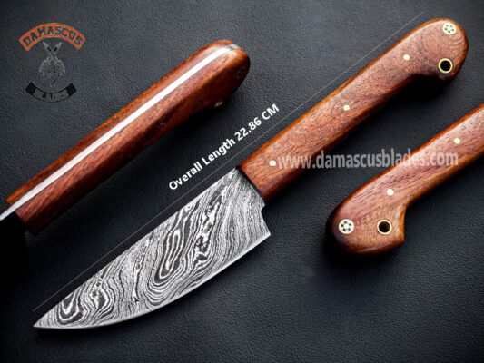 steak knife set rose wood handle