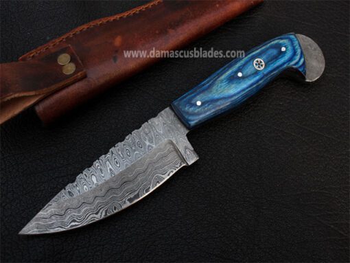 Damascus Steel Fixed Blade Skinning Knife