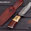 Forged Steel Real Damascus Hunting Knife