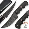 Handmade Damascus steel skinner knife blade