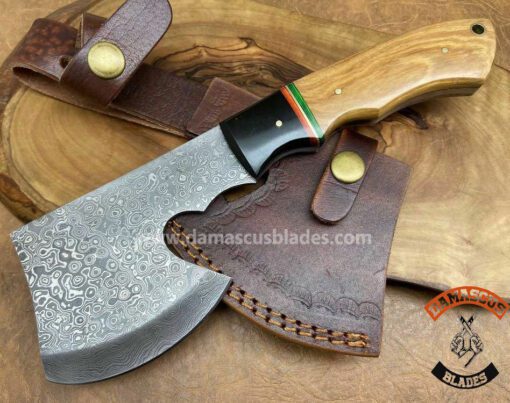 Handmade Damascus Smart Axe Knife