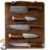 Custom Damascus Kitchen Knife Set