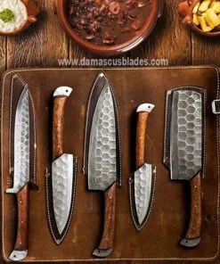 Best Custom Damascus Kitchen Knife Set