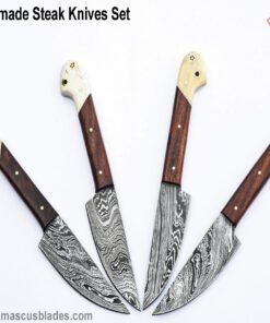 Handmade steak knives set