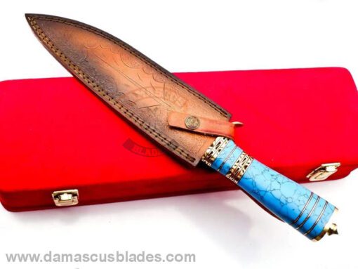 Best Handmade Damascus Bowie Knife