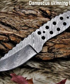 Damascus skinning knife blank