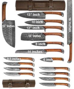 full tang professional chef knife set