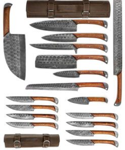 professional chef knife set with bag