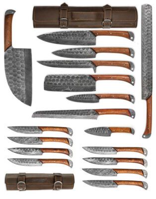 professional chef knife set with bag