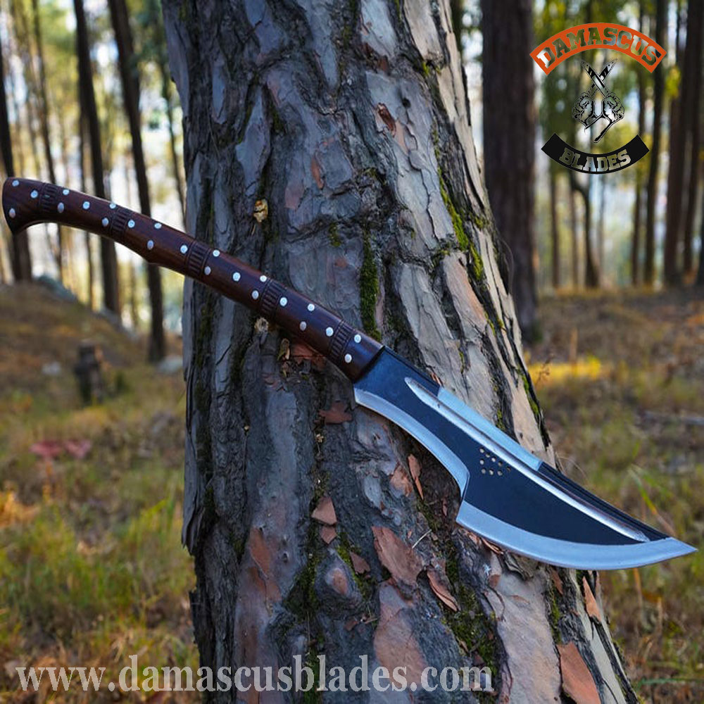 Hand-forged hunting axe