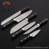 Premium kitchen knife set with leather bag