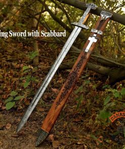 Custom Handmade Viking Sword with Scabbard