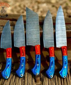 premium Damascus knife set