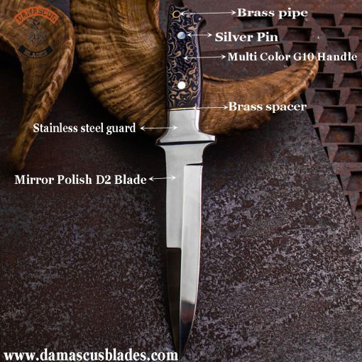 Mirror polish hunting knife