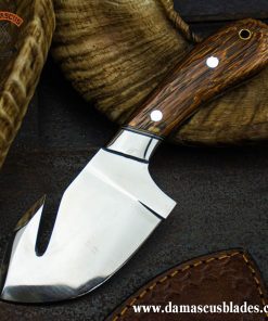 D2 steel gut hook skinner knife