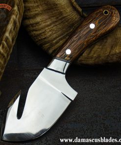 Custom gut hook skinning knife