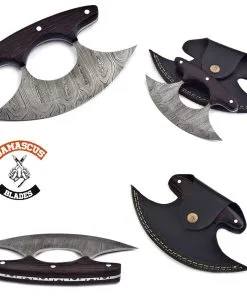 Damascus Steel Ulu Knife