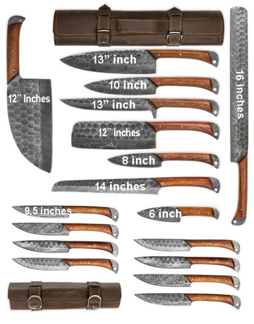 17-Piece Chef Knife Set