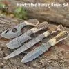 Handcrafted hunting knives set